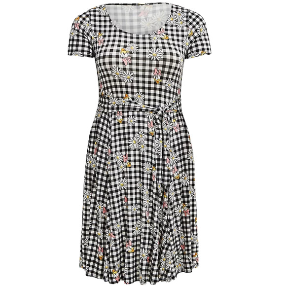 Torrid NWT Disney Mickey & Friends Tie-Front Dress Super Soft Daisy Duck Size 4X - Picture 5 of 8